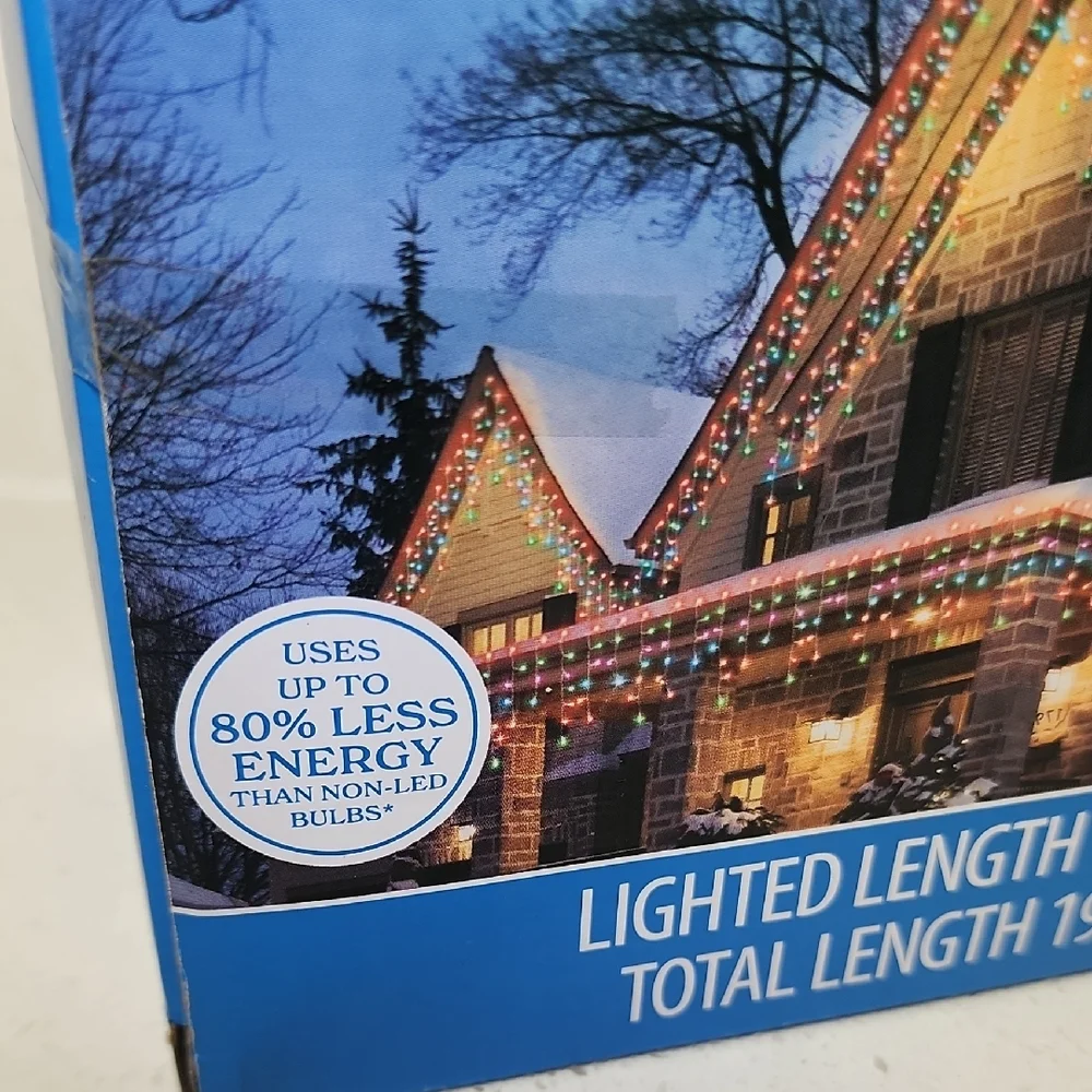 Holiday Time 300 Multicolor Icicle LED Lights